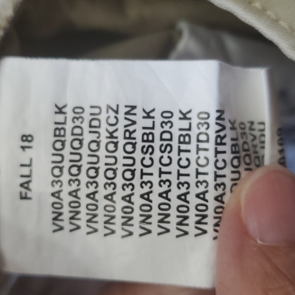 Vans, men's off the wall khaki pants. Straight leg. Size 32. Four pockets. Nice - Picture 11 of 12